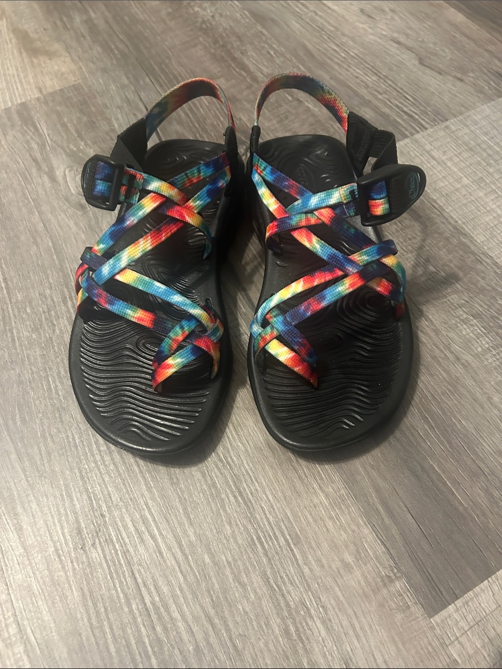 Women’s Black Chaco Multicolor Tie-Dye Straps